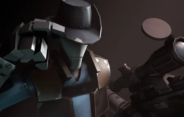 Картинка Team Fortress 2, sniper rifle, fps, Sniper Robot, Mann vs. Machine