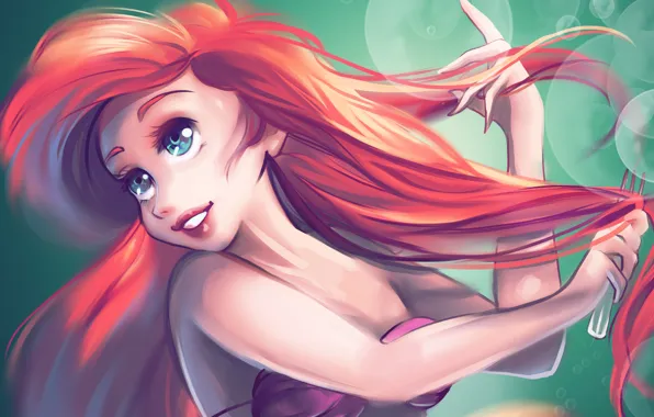 Картинка Ariel, The Little Mermaid, by Kachumi