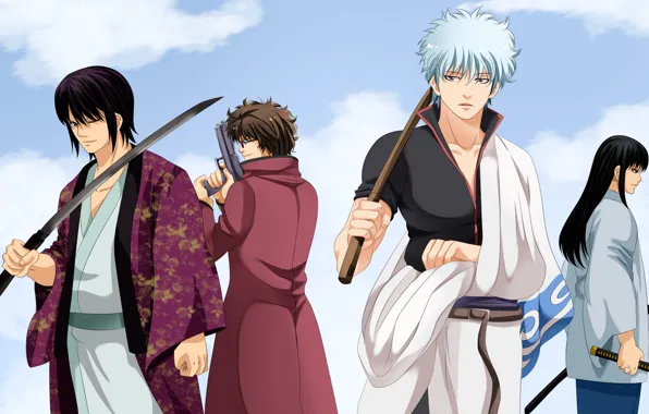Парни, самураи, Gintama, Гинтама
