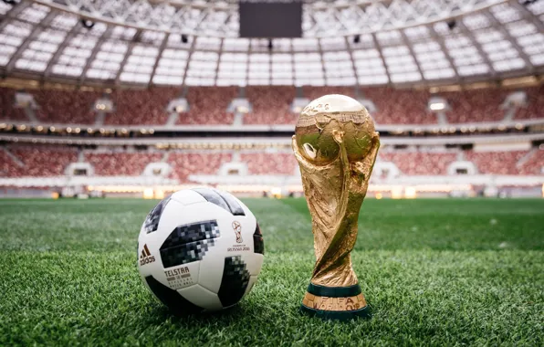 Картинка Мяч, Спорт, Футбол, Россия, Adidas, 2018, Стадион, ФИФА