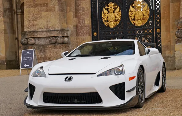 Картинка Lexus, white, lfa, salon, prive