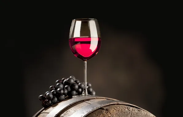 Картинка вино, виноград, бочка