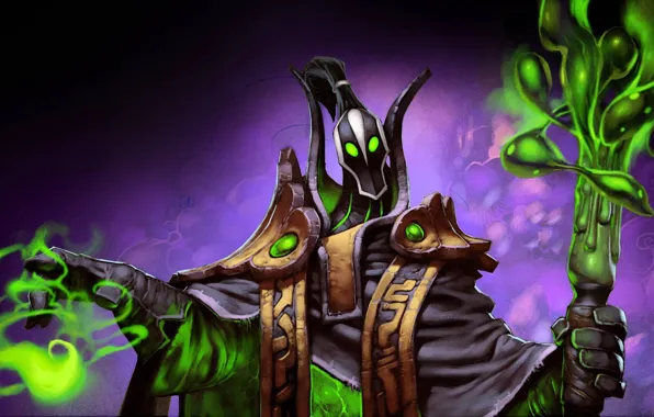 Магия, арт, посох, Dota 2, Rubick, Grand Magus