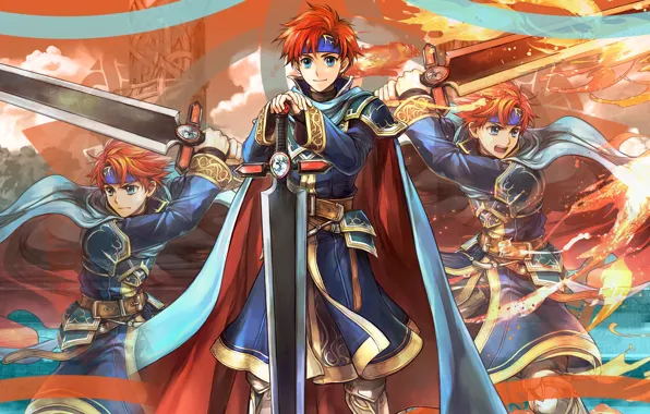 Меч, парень, Heroes, плащ, Fire Emblem