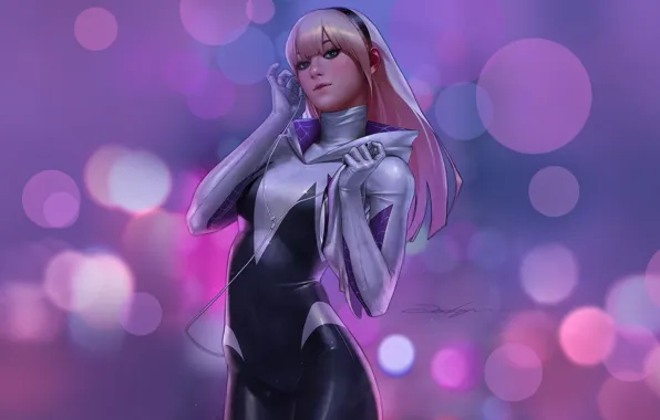 Marvel, Marvel Comics, Comics, Gwen Stacy, Женщина-паук, Марвел, Edge of Spider-Verse, spider woman