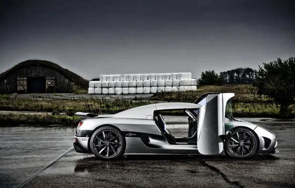 Картинка авто, тучи, Koenigsegg, суперкар, Agera, кёнигсег, autowalls