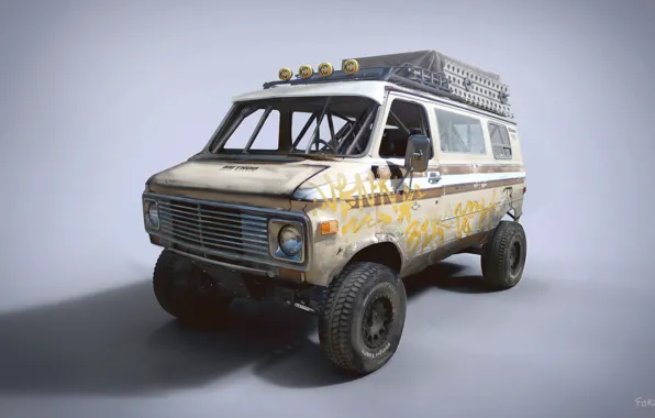 Автомобиль, Chevrolet G20, Racing Rat Van