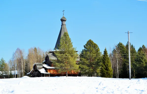 Зима, Архангельск, Малые Карелы