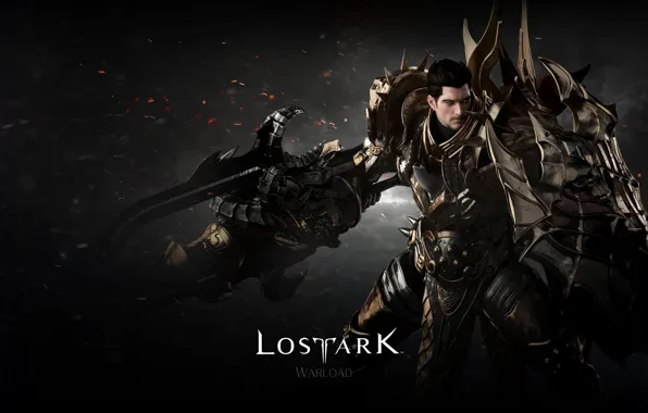 Фон, игра, воин, искры, Lost Ark