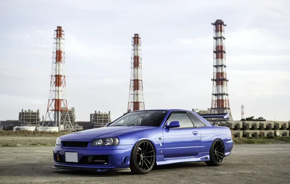 Картинка тюнинг, ниссан, Nissan Skyline, R34, скайлайн