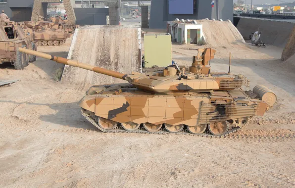 Картинка песок, ОАЭ, Абу-Даби, tank, Т-90МС, модернизированный, Уралвагонзавод, T-90MS