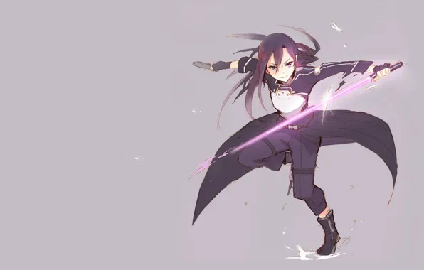 Фон, арт, Sword Art Online, Kirito, Кирито