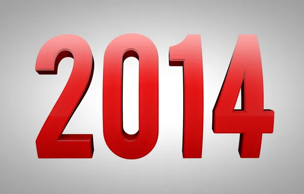 Картинка красный, новый год, Текст, New Year, 2014