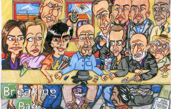 Карикатура, breaking bad, во все тяжкие