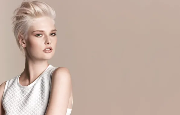 Картинка девушка, портрет, прическа, блондинка