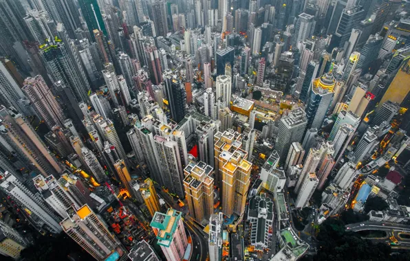 Картинка город, дома, Китай, Гонг - Конг