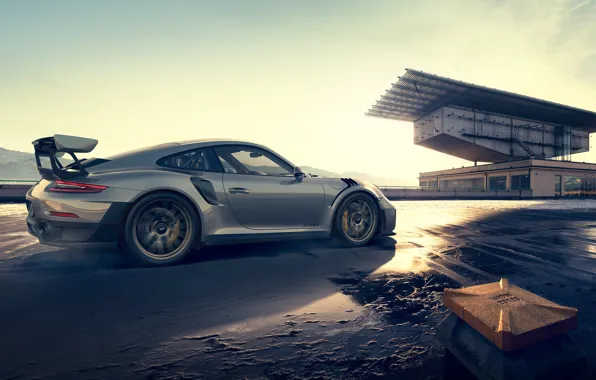 Картинка авто, солнце, 911, Porsche