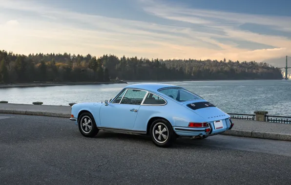 Картинка car, 911, Porsche, sky, 1972, Porsche 911 T 2.4 Coupe