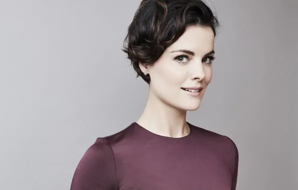 Взгляд, девушка, волосы, актриса, брюнетка, прическа, hair, Jaimie Alexander