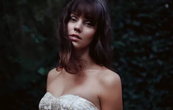 Картинка взгляд, девушка, фон, модель, волосы