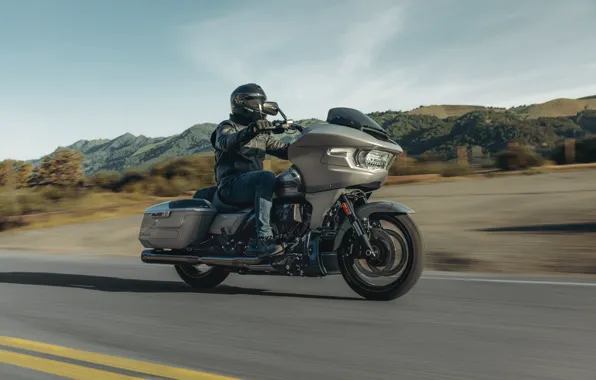 Road, harley davidson, rider, CVO Road Glide