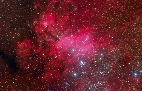 Картинка Скорпион, созвездие, эмиссионная туманность, IC 4628