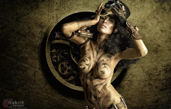 Girl, sexy, photographer, look, naked, pose, Vivien, Chakrit Chanpen