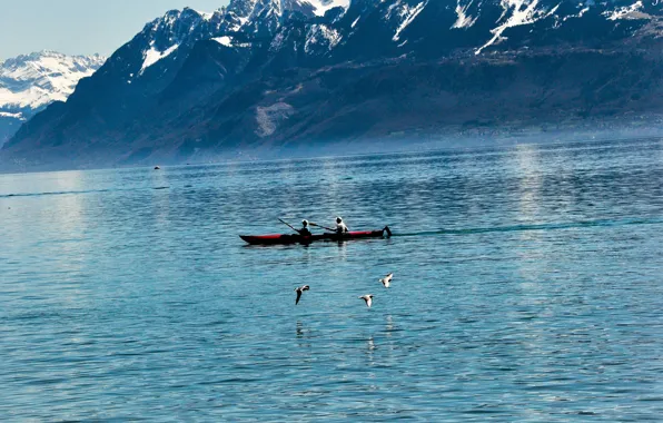 Горы, Швейцария, Switzerland, mountains, Женевское озеро, Lake Geneva
