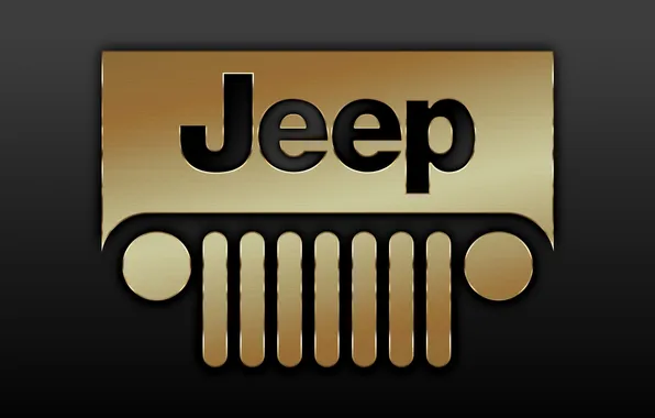 Картинка надпись, фары, логотип, джип, эмблема, logo, jeep, решетка радиатора