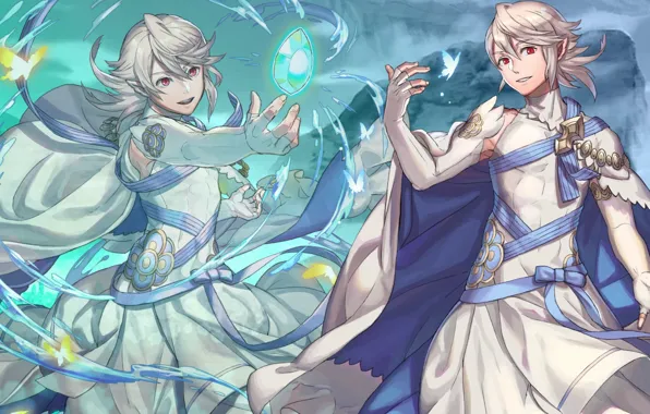 Кристалл, магия, игра, парень, Fire Emblem