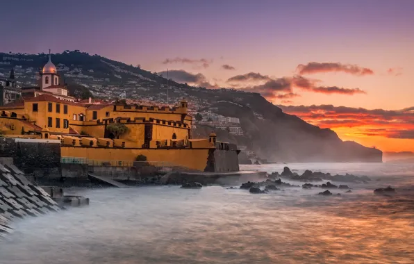 Sunrise, Fort, Madeira, São Tiago