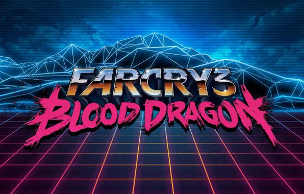 Неон, 80s, neon, Far Cry 3, Far Cry 3: Blood Dragon, 80s neon style