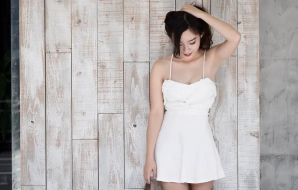 Картинка девушка, улыбка, азиатка