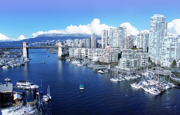 Картинка city, Vancouver, bay