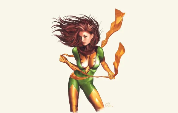 Phoenix, art, marvel, x-men, Jean Grey