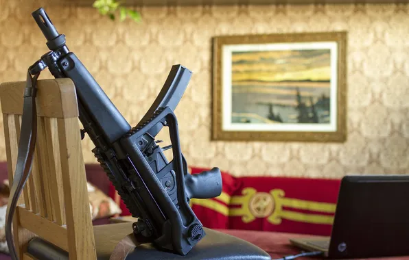Картинка оружие, фон, MP5