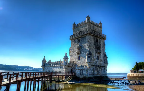 Картинка башня, Португалия, Лиссабон, Torre de Belem