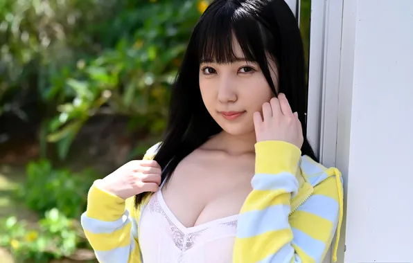 Beautiful, Asian, Model, Smile, Woman, Pretty, Japanese, Outdoor