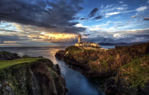 Ocean, seascape, lighthouse, Fanad Head Ireland