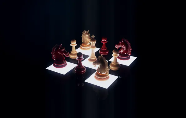 Картинка шахматы, рендер