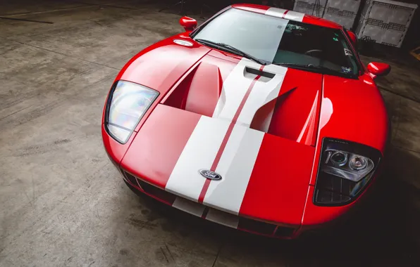 Картинка Ford, 2006, Ford GT, red, GT
