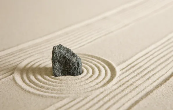 Песок, камни, stone, sand, zen
