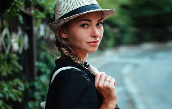 Взгляд, природа, портрет, шляпа, Руслан Малыш