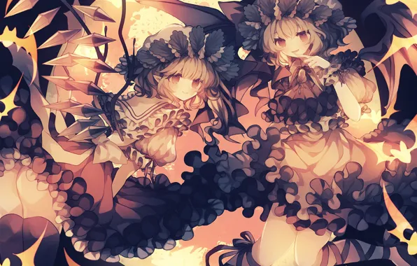 Девочки, Touhou, Тоухоу, Рюши