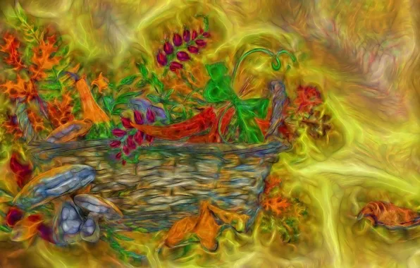 Grafika, Kwiaty, Fractalius