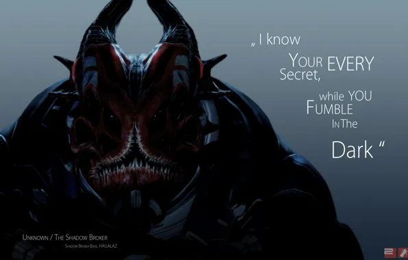 Глаза, Mass Effect 2, Shadow Broker, Серый Посредник, Yahg