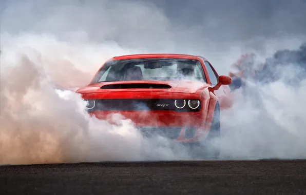 Car, Dodge, red, Dodge Challenger SRT Demon, Challenger SRT Demon