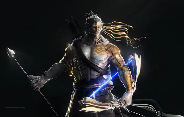 Game, tatoo, dragon, samurai, bow, japanese, arrow, oriental