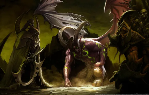 Картинка дьявол, WoW, черт, World of Warcraft, Illidan