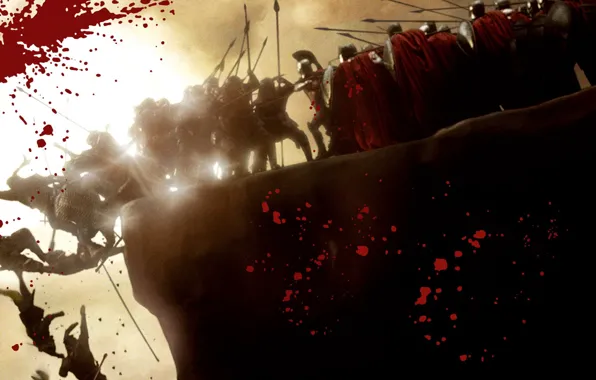 Картинка бой, Кровь, 300 спартанцев